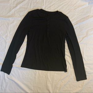 black shein long sleeve shirt